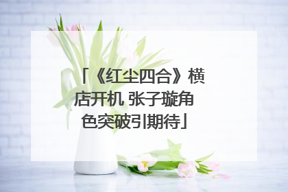 《红尘四合》横店开机 张子璇角色突破引期待