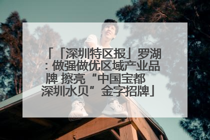 「深圳特区报」罗湖：做强做优区域产业品牌 擦亮“中国宝都 深圳水贝”金字招牌