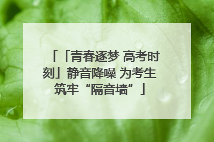 「青春逐梦 高考时刻」静音降噪 为考生筑牢“隔音墙”