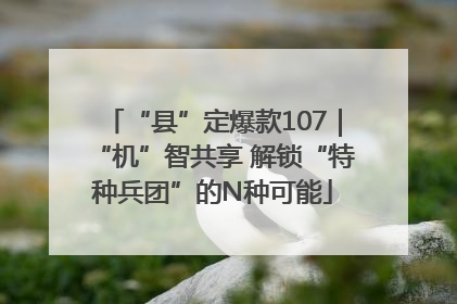 “县”定爆款107｜“机”智共享 解锁“特种兵团”的N种可能