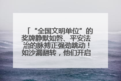 “全国文明单位”的奖牌静默如磐、平安法治的脉搏正强劲跳动！如沙漏翻转，他们开启了全新的计时