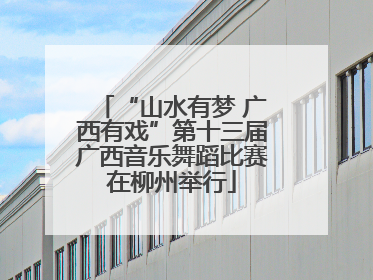“山水有梦 广西有戏”第十三届广西音乐舞蹈比赛在柳州举行