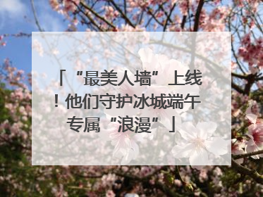 “最美人墙”上线！他们守护冰城端午专属“浪漫”