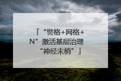 “警格+网格+N”激活基层治理“神经末梢”
