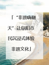 “非遗嗨翻天”让阜阳市民沉浸式体验非遗文化