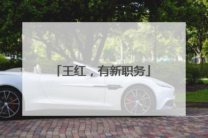 王红，有新职务