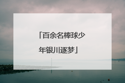 百余名棒球少年银川逐梦
