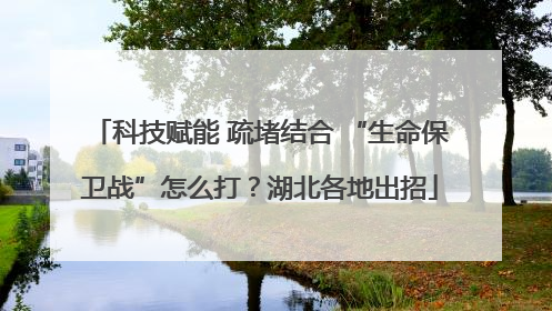 科技赋能 疏堵结合 “生命保卫战”怎么打？湖北各地出招