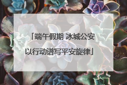 端午假期 冰城公安以行动谱写平安旋律