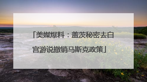 美媒爆料：盖茨秘密去白宫游说撤销马斯克政策