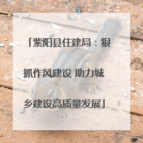 紫阳县住建局：狠抓作风建设 助力城乡建设高质量发展
