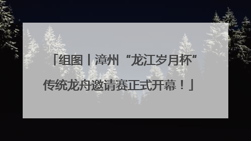 组图丨漳州“龙江岁月杯”传统龙舟邀请赛正式开幕！