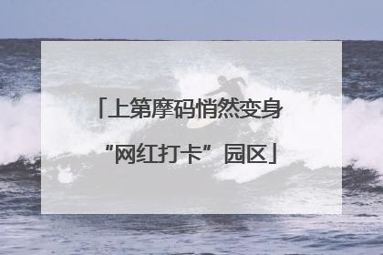 上第摩码悄然变身“网红打卡”园区