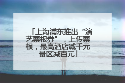 上海浦东推出“演艺票根券”，上传票根，最高酒店减千元景区减百元