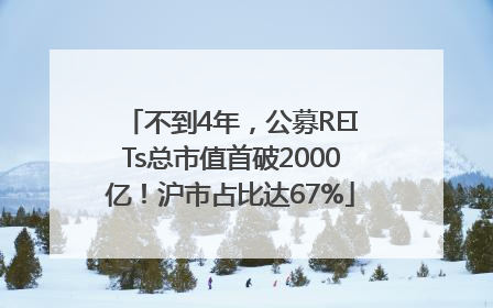 不到4年，公募REITs总市值首破2000亿！沪市占比达67%