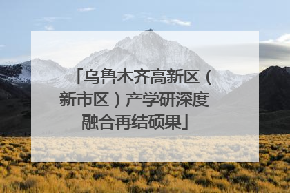 乌鲁木齐高新区（新市区）产学研深度融合再结硕果
