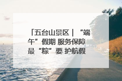 五台山景区｜“端午”假期 服务保障最“粽”要 护航假期“不打烊”