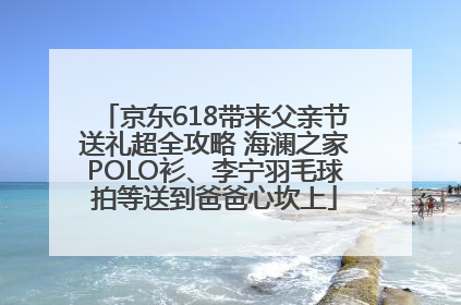 京东618带来父亲节送礼超全攻略 海澜之家POLO衫、李宁羽毛球拍等送到爸爸心坎上