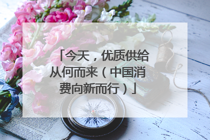 今天，优质供给从何而来（中国消费向新而行）