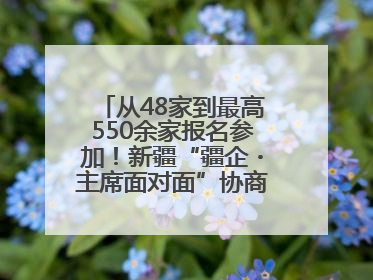 从48家到最高550余家报名参加！新疆“疆企・主席面对面”协商座谈会为何如此受欢迎？