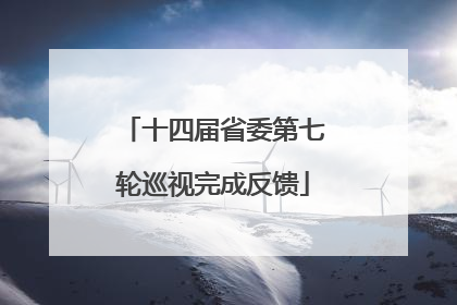 十四届省委第七轮巡视完成反馈