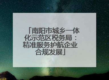 南阳市城乡一体化示范区税务局：精准服务护航企业合规发展