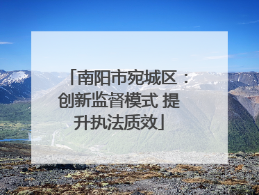 南阳市宛城区：创新监督模式 提升执法质效