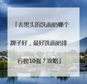 去黑头的洗面奶哪个牌子好，最好洗面奶排行榜10强？攻略