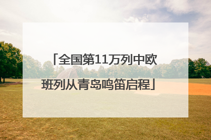 全国第11万列中欧班列从青岛鸣笛启程