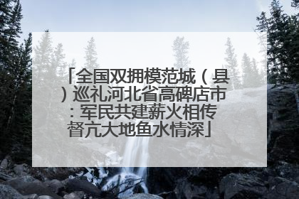 全国双拥模范城（县）巡礼河北省高碑店市：军民共建薪火相传 督亢大地鱼水情深