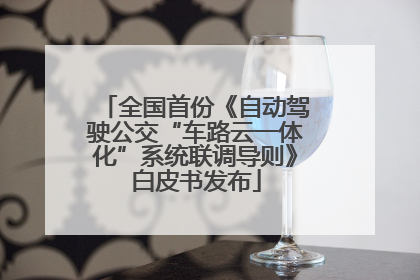 全国首份《自动驾驶公交“车路云一体化”系统联调导则》白皮书发布