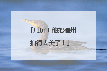 刷屏！他把福州拍得太美了！