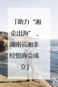 助力“湘企出海”，湖南省湘非经贸商会成立