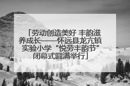 劳动创造美好 丰韵滋养成长——怀远县龙亢镇实验小学“悦劳丰韵节”闭幕式圆满举行