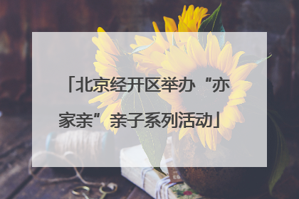 北京经开区举办“亦家亲”亲子系列活动