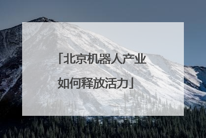 北京机器人产业如何释放活力