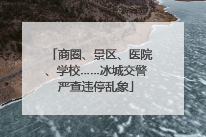 商圈、景区、医院、学校……冰城交警严查违停乱象