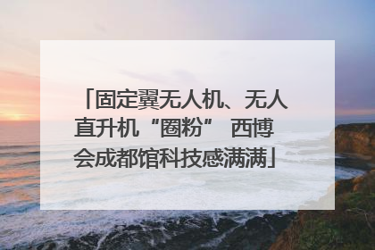 固定翼无人机、无人直升机“圈粉” 西博会成都馆科技感满满