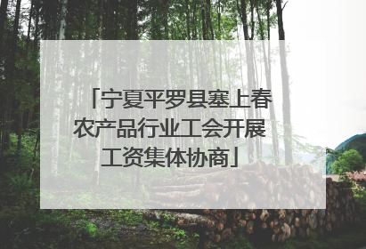 宁夏平罗县塞上春农产品行业工会开展工资集体协商