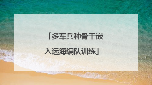 多军兵种骨干嵌入远海编队训练
