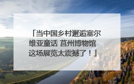当中国乡村邂逅塞尔维亚童话 莒州博物馆这场展览太震撼了！