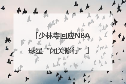 少林寺回应NBA球星“闭关修行”