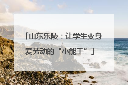山东乐陵：让学生变身爱劳动的“小能手”