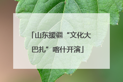 山东援疆“文化大巴扎”喀什开演