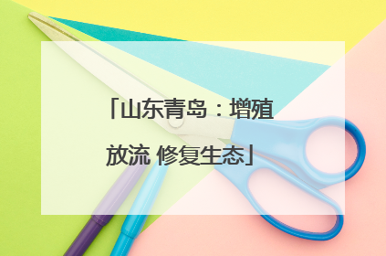山东青岛：增殖放流 修复生态