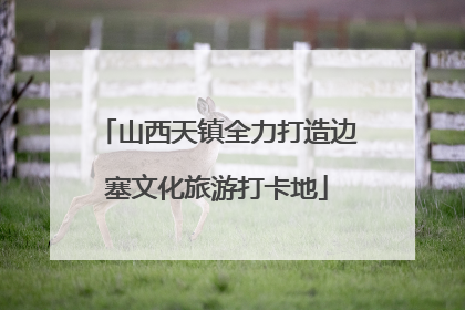 山西天镇全力打造边塞文化旅游打卡地