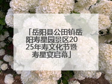 岳阳县公田镇岳阳寿星园景区2025年寿文化节暨寿星宴启幕