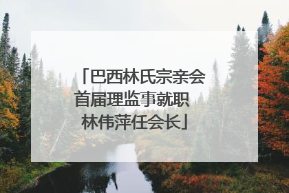 巴西林氏宗亲会首届理监事就职 林伟萍任会长