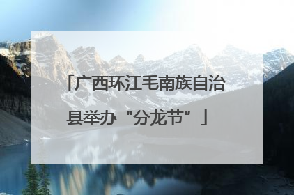 广西环江毛南族自治县举办“分龙节”