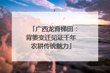 广西龙脊梯田：背篓变迁见证千年农耕传统魅力